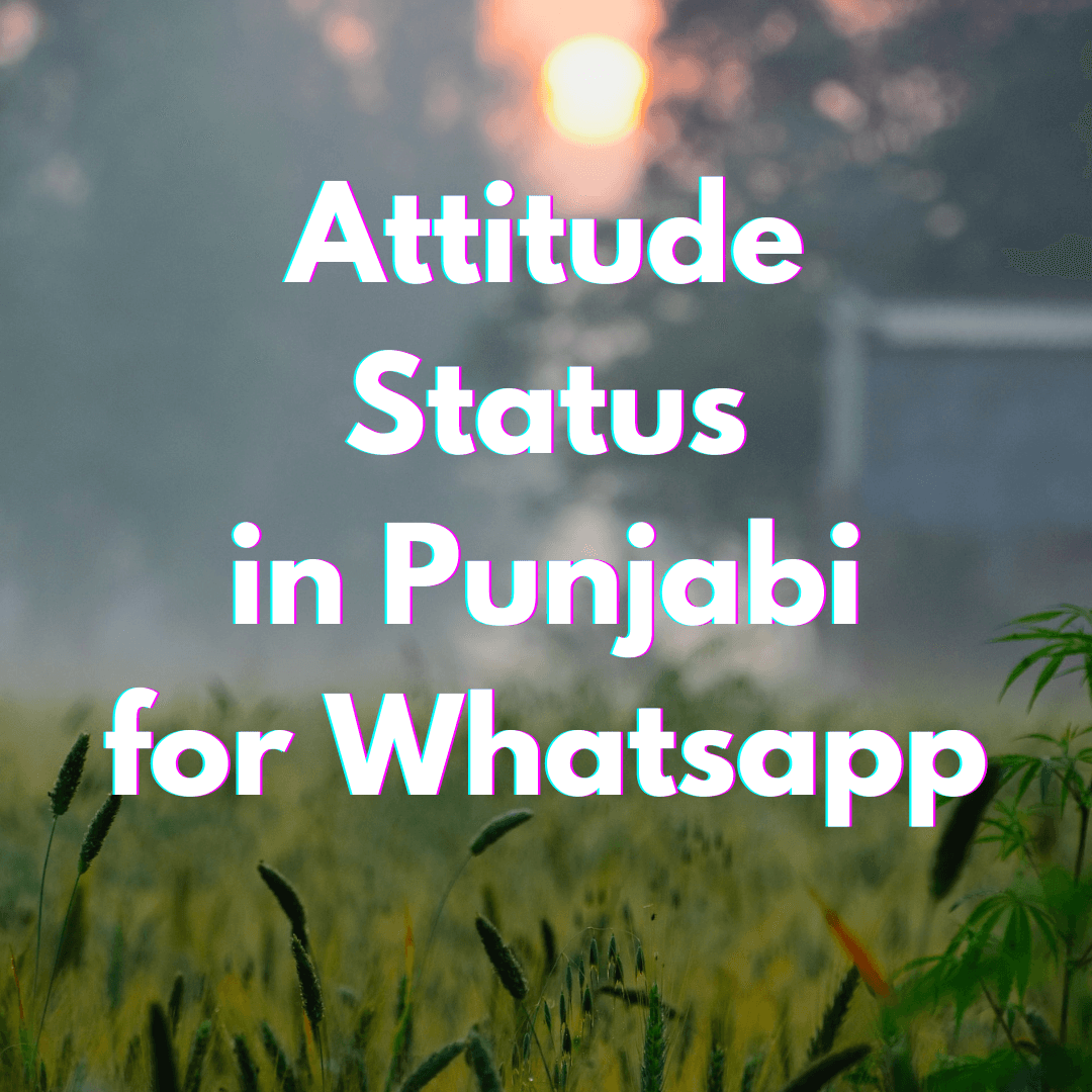 Attitude Status in Punjabi for Whatsapp 2023