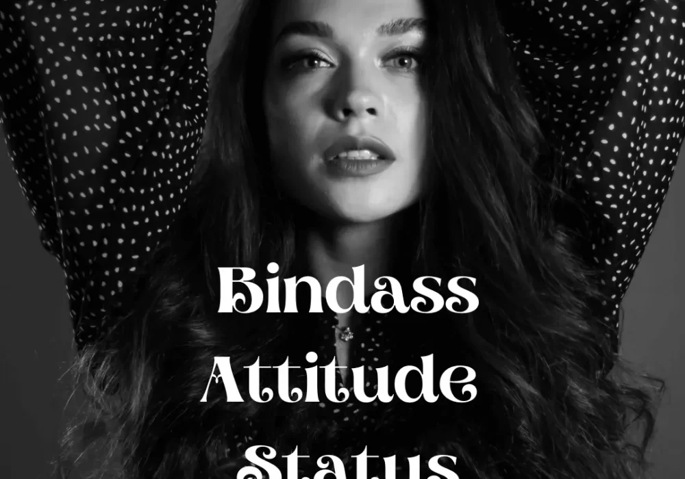 bindass attitude status for girls