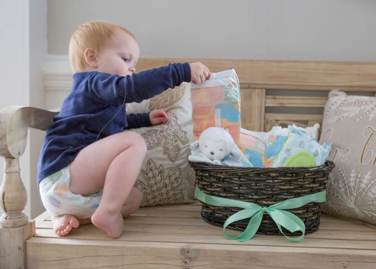 When In Doubt, Go With Neutral Gender Baby Baskets